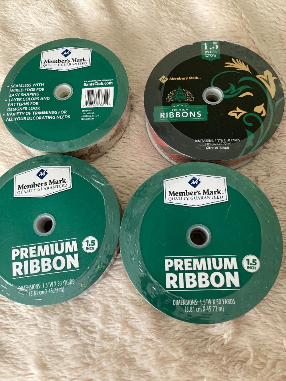 MEMBERS MARK PREMIUM HOLIDAY RIBBON